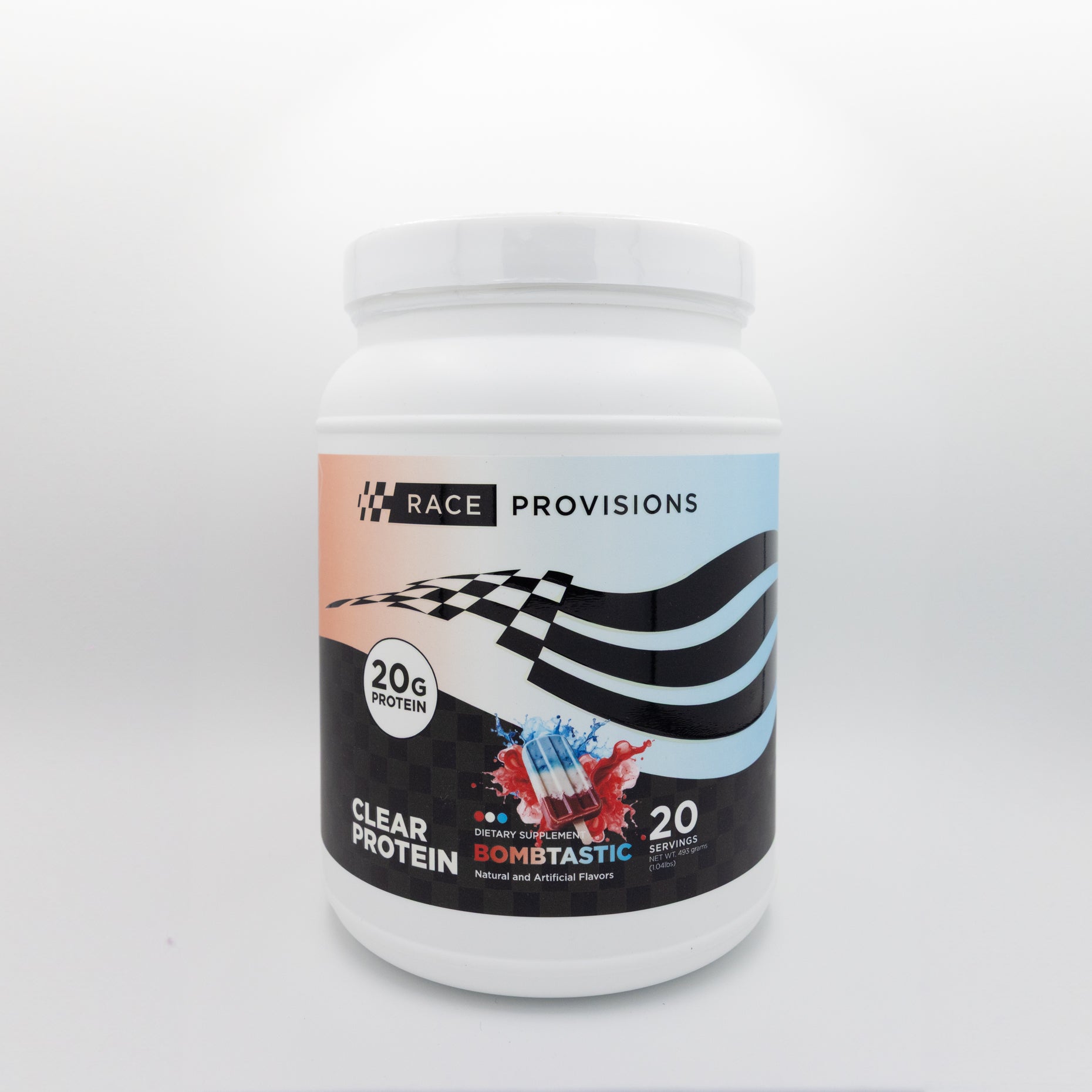 Bombtastic Clear Protein and Blender Bottle