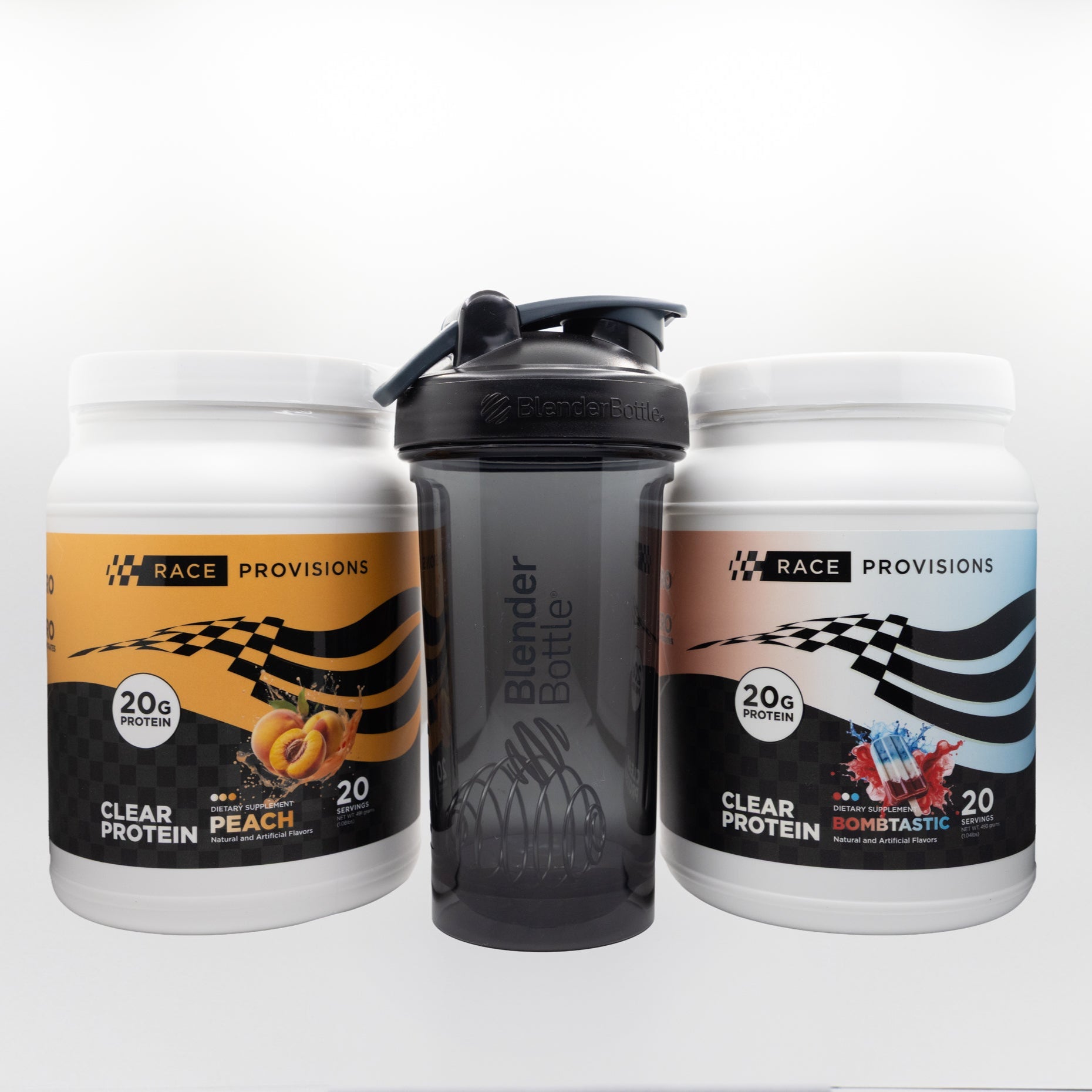 Clear Protein Bundle and Blender Bottle