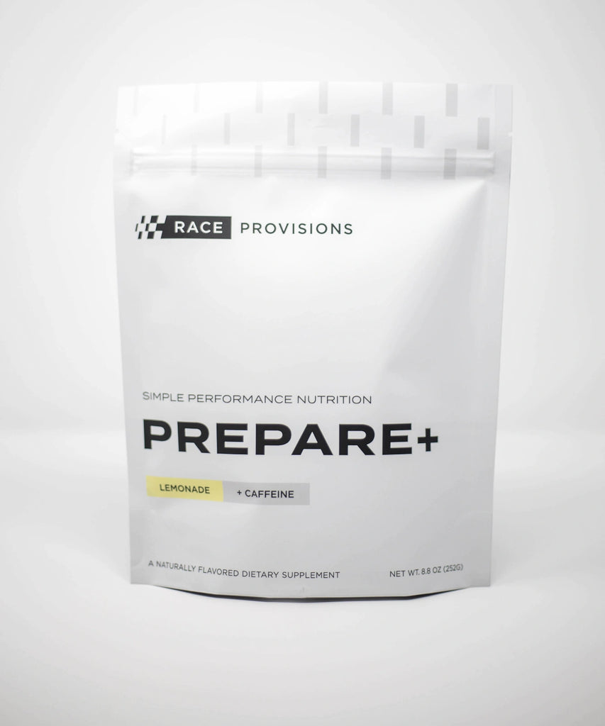 PREPARE+ Pre-Ride Performance Supplement Drink Mix -- Front the the package shot on a white background